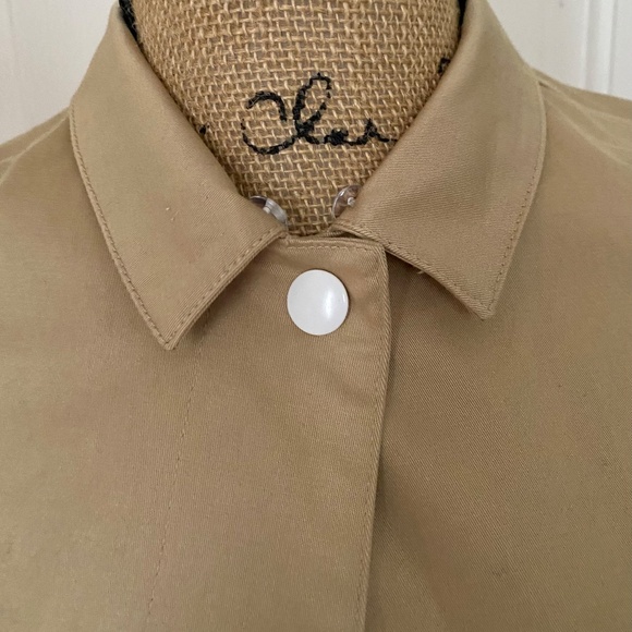 Child's Khaki Trench Coat, Jacket. Uncle Cotton, S. 6-7, Like New - Picture 4 of 14